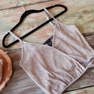 Shimmery Gold Midi Top